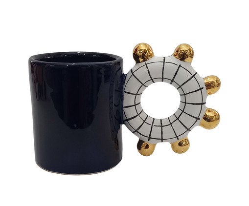Caneca Zucco Gold Preto, black | WestwingNow