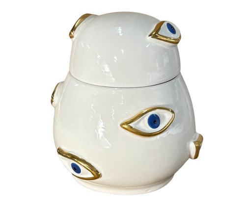 Caixa Eye Gold Olhos Gregos Azuis, white | WestwingNow