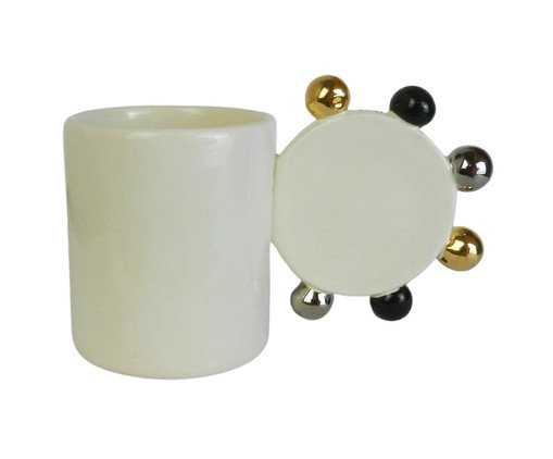 Caneca Catania Gold, Off White | WestwingNow