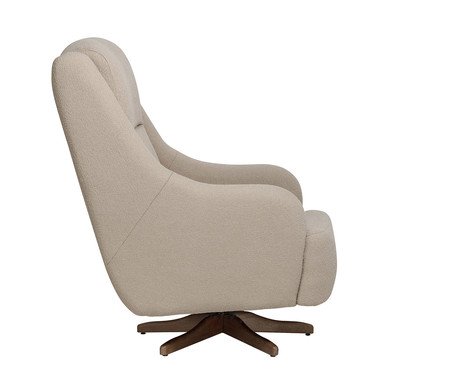 Poltrona Giratória Queen Marrom Claro | Westwing