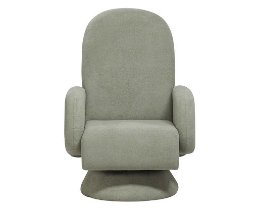 Poltrona Giratória Wave Bouclé Verde Cone, green | WestwingNow