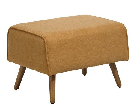 Puff Viseo Mostarda Pés Palito | Westwing