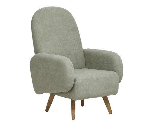 Poltrona Wave Bouclé Verde, green | WestwingNow