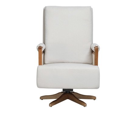 Poltrona Giratória Mila Off-White | Westwing