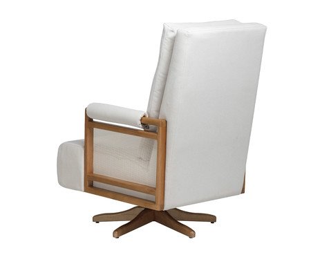 Poltrona Giratória Mila Off-White | Westwing