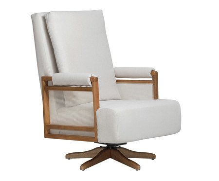 Poltrona Giratória Mila Off-White | Westwing