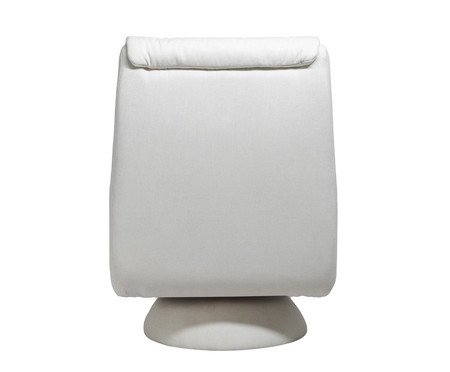 Poltrona Giratória Zen Branca Cone | Westwing