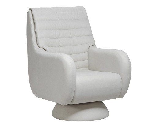 Poltrona Giratória Zen Branca Cone, white | WestwingNow