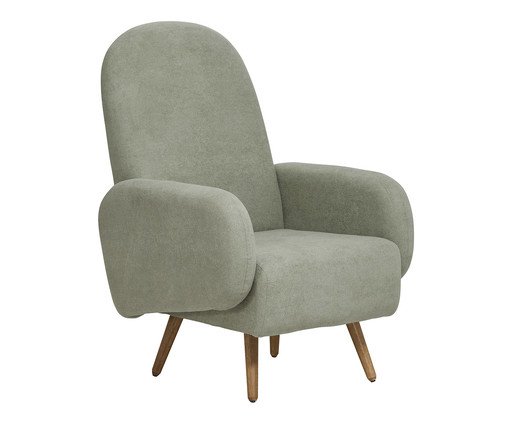 Poltrona Wave Bouclé Verde I, green | WestwingNow