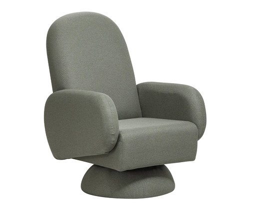 Poltrona Giratória Wave Verde Cone, green | WestwingNow