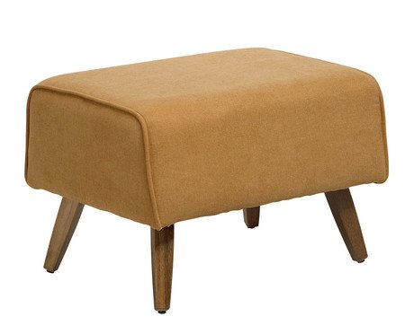 Puff Viseo Mostarda Pés Manu | Westwing