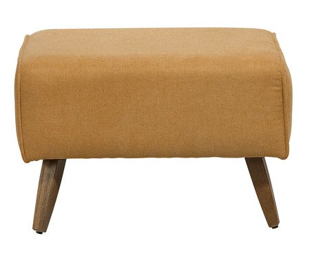 Puff Viseo Mostarda Pés Manu | Westwing