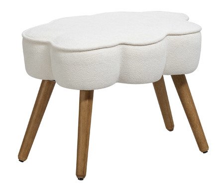 Puff Núvola Off-White Pés Palito | Westwing