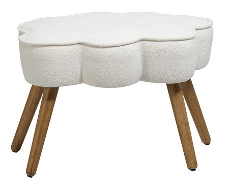 Puff Núvola Off-White Pés Palito | Westwing