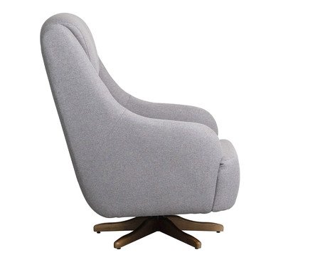 Poltrona Giratória Queen Cinza | Westwing