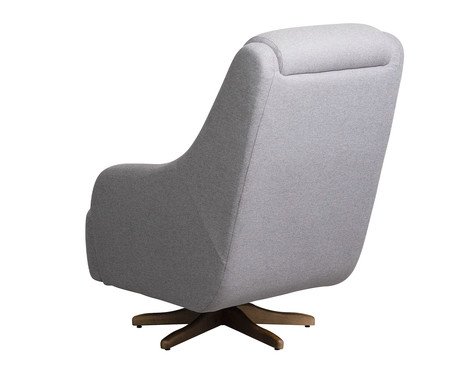 Poltrona Giratória Queen Cinza | Westwing