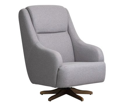 Poltrona Giratória Queen Cinza | Westwing