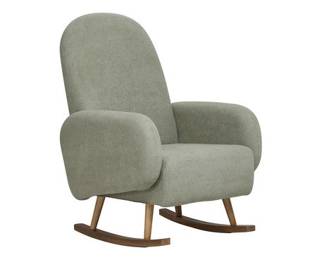 Poltrona Balanço Wave Bouclé Verde | Westwing