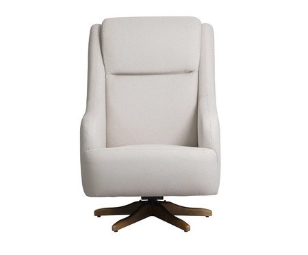 Poltrona Giratória Queen Bege | Westwing