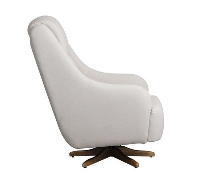 Poltrona Giratória Queen Bege | Westwing