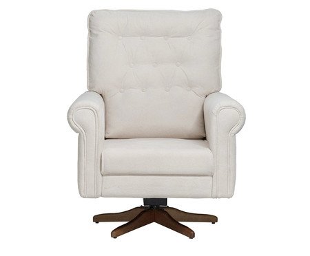 Poltrona Giratória Nina Off-White | Westwing