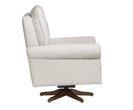 Poltrona Giratória Nina Off-White | Westwing
