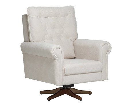 Poltrona Giratória Nina Off-White | Westwing
