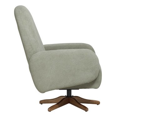 Poltrona Giratória Wave Bouclé Verde | Westwing