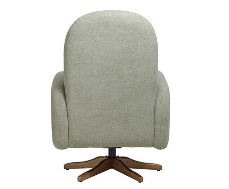 Poltrona Giratória Wave Bouclé Verde | Westwing