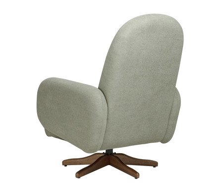 Poltrona Giratória Wave Bouclé Verde | Westwing