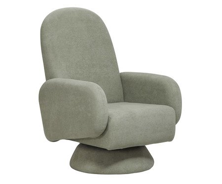 Poltrona Wave Bouclé Verde Cone | Westwing