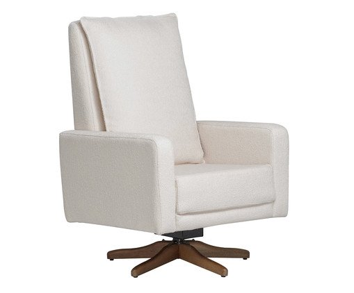 Poltrona Giratória Constance Off-White, Off White | WestwingNow