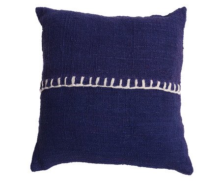 Capa de Almofada em Linho Maris Azul Escuro - Quadrada | Westwing