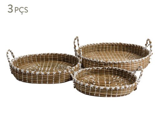 Conjunto de Bandeja Mendong Lancong, brown | WestwingNow