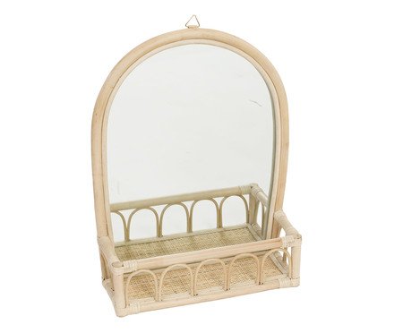 Espelho de Parede com Prateleira Enid | Westwing