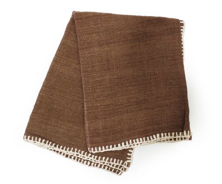 Cobre Leito em Linho Taylam  Chocolate | Westwing