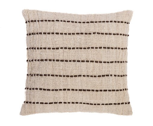 Capa de Almofada Macramê Galdy Marrom, Natural | WestwingNow