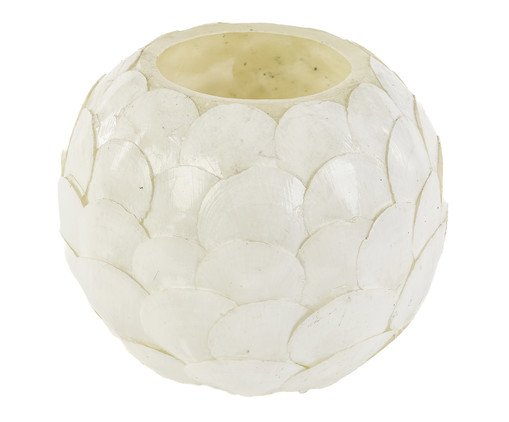 Porta-Vela Conchas Painan, white | WestwingNow