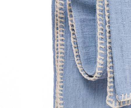 Cobre Leito em Linho Taylam Azul | Westwing