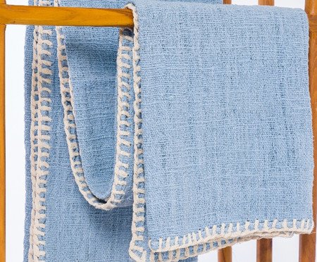 Cobre Leito em Linho Taylam Azul | Westwing