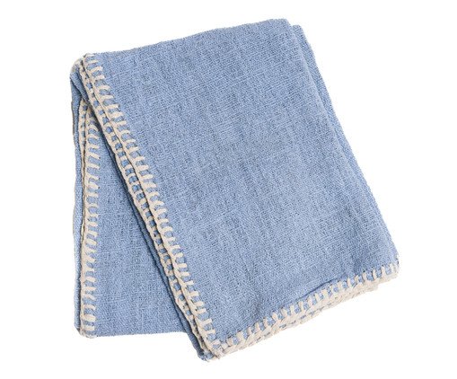 Cobre Leito em Linho Taylam Azul, blue | WestwingNow