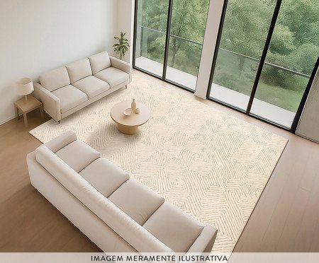 Tapete Tecido Movimentos Diagonais Snow Bege | Westwing