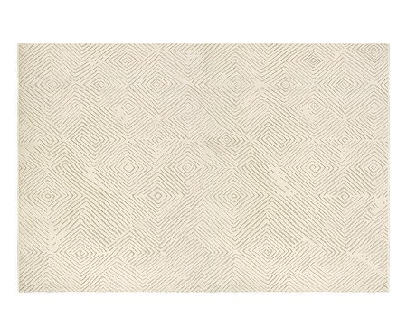 Tapete Tecido Movimentos Diagonais Snow Bege | Westwing