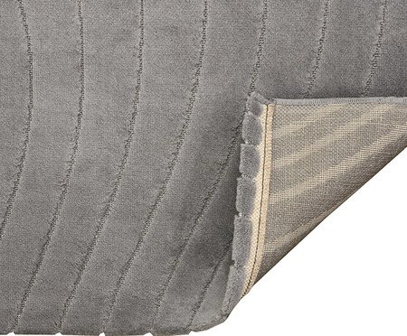 Tapete Tecido Movimentos Curvas Cromio Cinza | Westwing