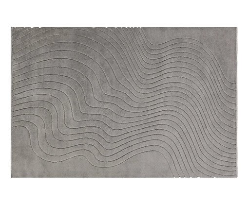 Tapete Tecido Movimentos Curvas Cromio Cinza, grey | WestwingNow