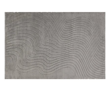 Tapete Tecido Movimentos Curvas Cromio Cinza | Westwing