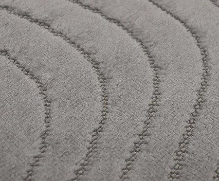 Tapete Tecido Movimentos Curvas Cromio Cinza | Westwing