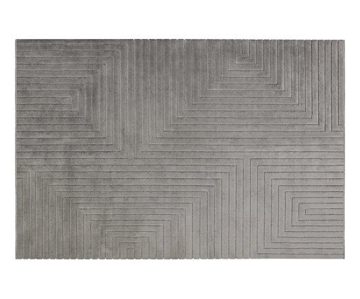 Tapete Tecido Movimentos Ortogonais Cromio Cinza, grey | WestwingNow