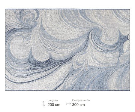 Tapete Tecido Dali Blue Pen Azul | Westwing