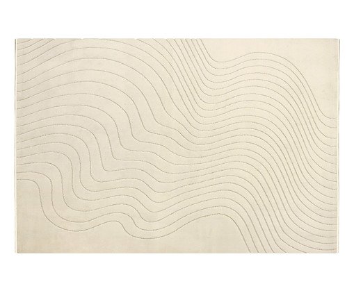 Tapete Tecido Movimentos Curvas Snow Bege, beige | WestwingNow